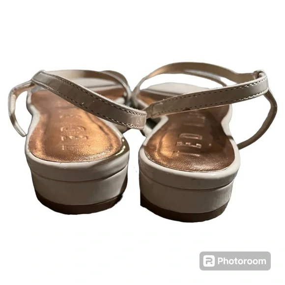 NWT Ted Baker London Nude Pepell Slingback Leather Sandals Size 7.5 Size 38 EU - Picture 5 of 9